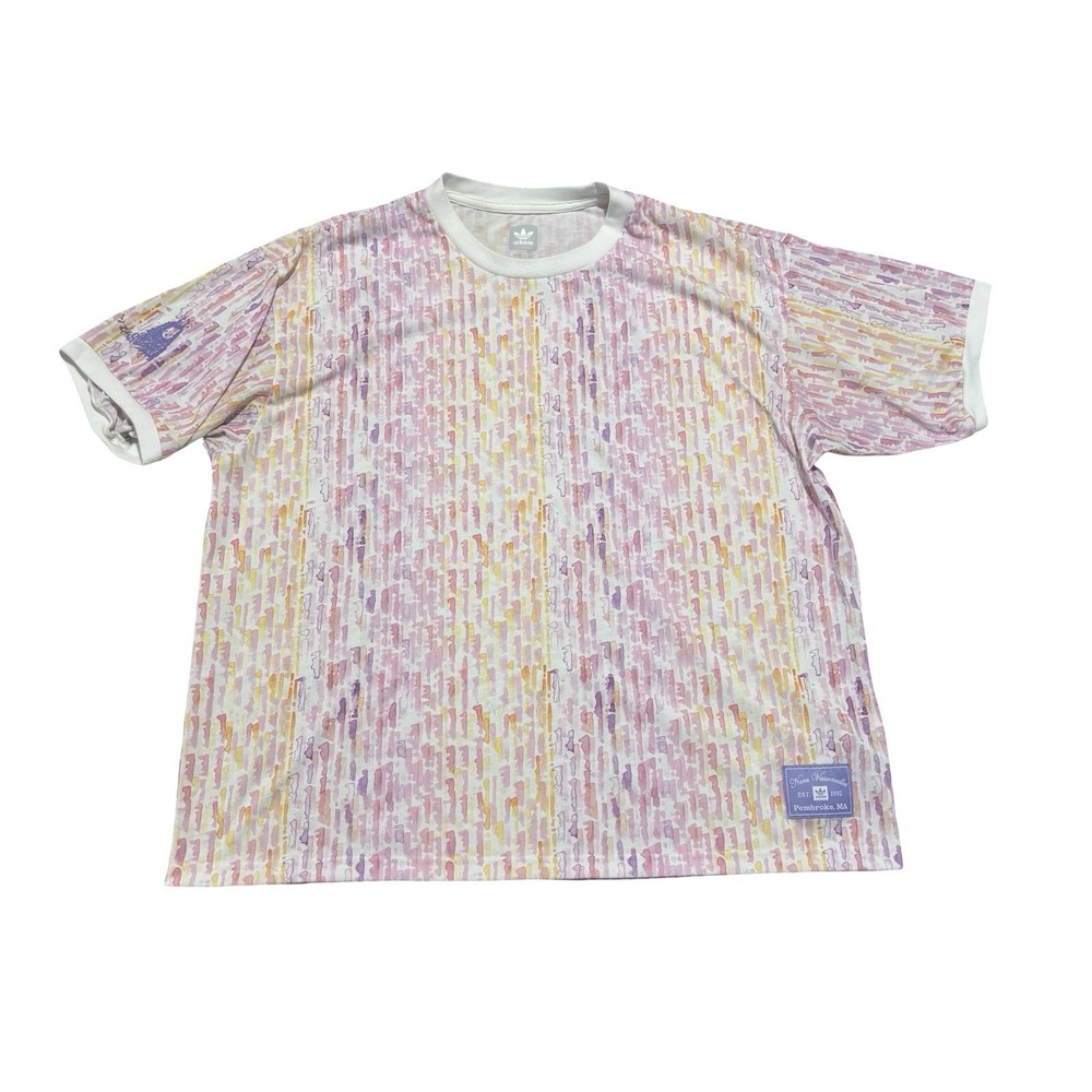 Adidas Originals Nora Vasconcellos Skateboard T Shirt AOP Water Color Abstract L